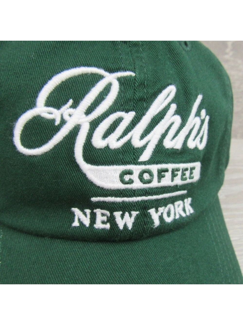 Polo Ralph Lauren Ralph's Coffee New York NYC Baseball Hat Cap Green NEW - Picture 3 of 13